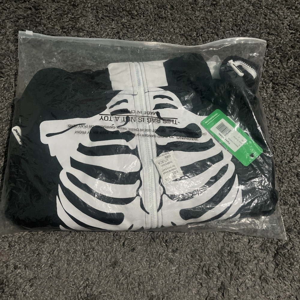 Tipsy Elves Skeleton Jumpsuit Suit size S Small Costume Spooky Halloween Scream